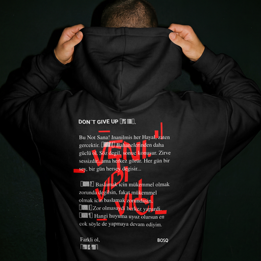 FARKLI OL, PES ETME - Oversized Hoodie